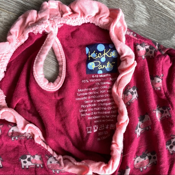 Kickee Pants Berry Cow Romper - Picture 2 of 6